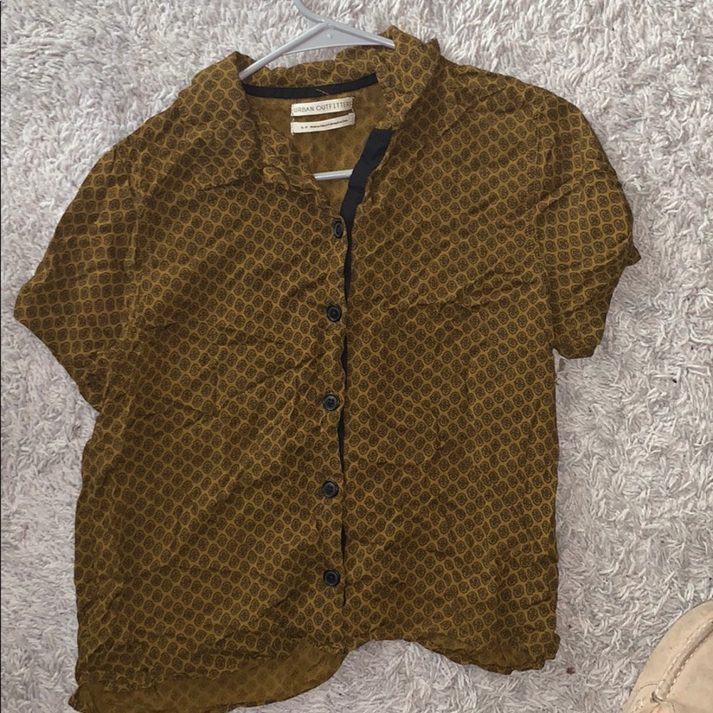 Urban Outfitters Silk Button Up